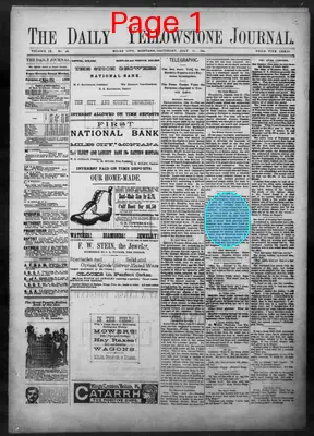 Page thumbnail for Daily Yellowstone Journal