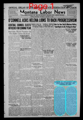 Page thumbnail for Montana Labor News