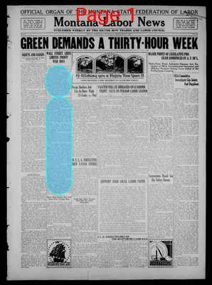 Page thumbnail for Montana Labor News