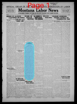Page thumbnail for Montana Labor News