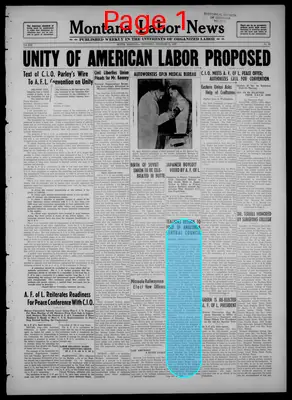 Page thumbnail for Montana Labor News