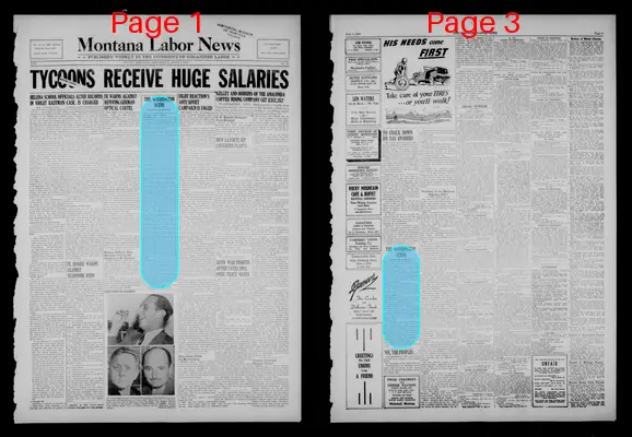 Page thumbnail for Montana Labor News