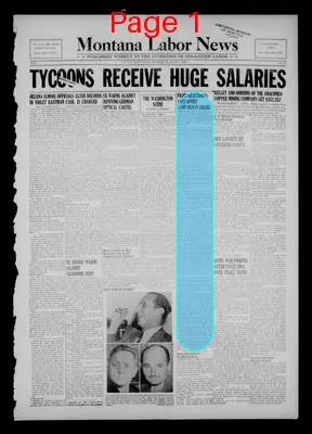 Page thumbnail for Montana Labor News