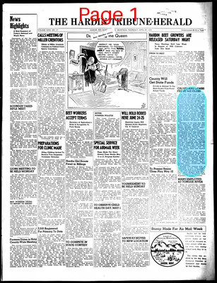 Page thumbnail for The Hardin Tribune Herald
