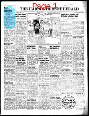 Page thumbnail for The Hardin Tribune Herald