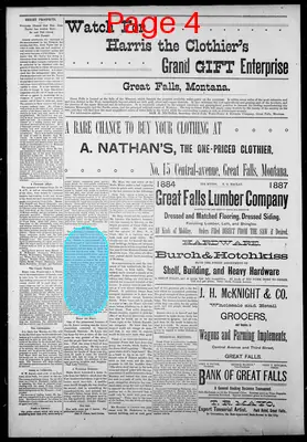 Page thumbnail for Great Falls Tribune