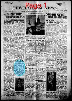 Page thumbnail for The Harlem News