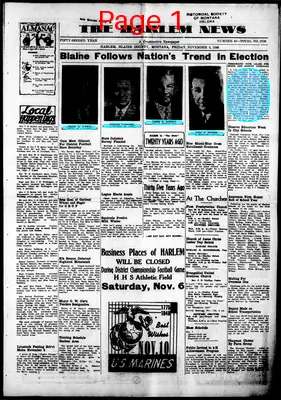 Page thumbnail for The Harlem News