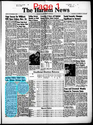 Page thumbnail for The Harlem News