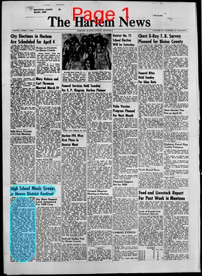 Page thumbnail for The Harlem News