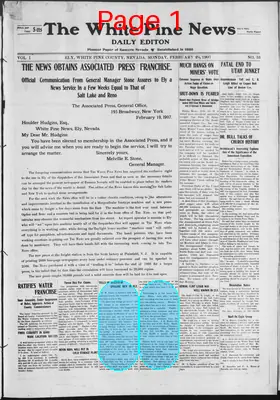 Page thumbnail for The White Pine News