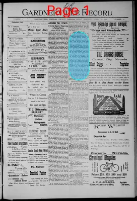 Page thumbnail for Gardnerville Record