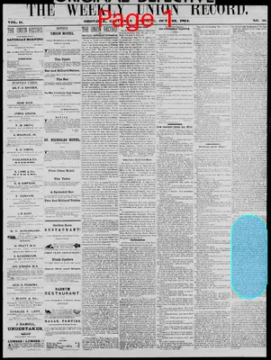 Page thumbnail for The Weekly Union Record