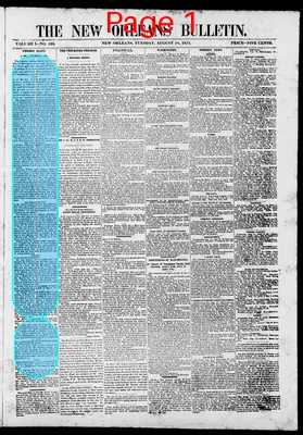 Page thumbnail for The New Orleans Bulletin