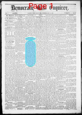 Page thumbnail for Democratic Enquirer
