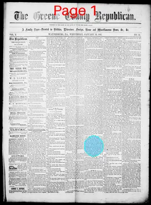 Page thumbnail for The Greene County Republican