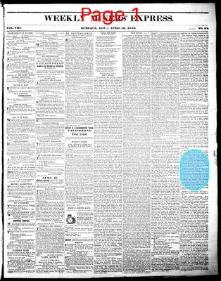 Page thumbnail for Weekly Miners' Express
