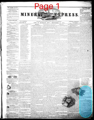 Page thumbnail for The Miners' Express