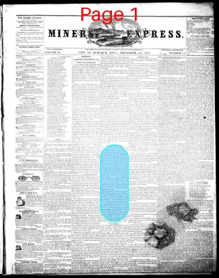 Page thumbnail for The Miners' Express