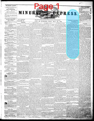 Page thumbnail for The Miners' Express