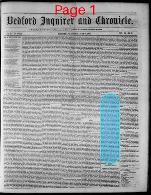 Page thumbnail for Bedford Inquirer And Chronicle