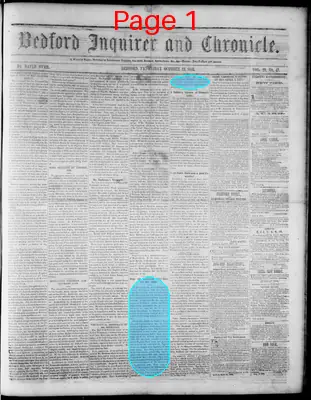 Page thumbnail for Bedford Inquirer And Chronicle