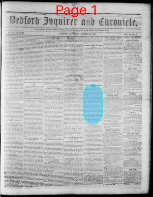 Page thumbnail for Bedford Inquirer And Chronicle