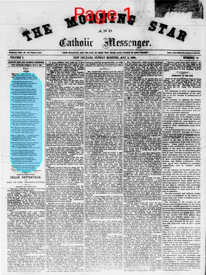 Page thumbnail for The Morning Star And Catholic Messenger