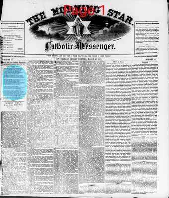 Page thumbnail for The Morning Star And Catholic Messenger