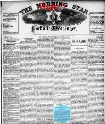 Page thumbnail for The Morning Star And Catholic Messenger