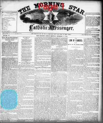 Page thumbnail for The Morning Star And Catholic Messenger