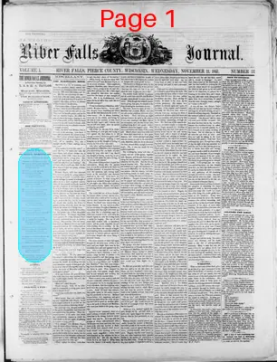 Page thumbnail for The River Falls Journal