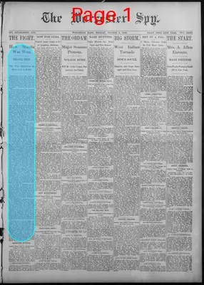 Page thumbnail for The Worcester Spy