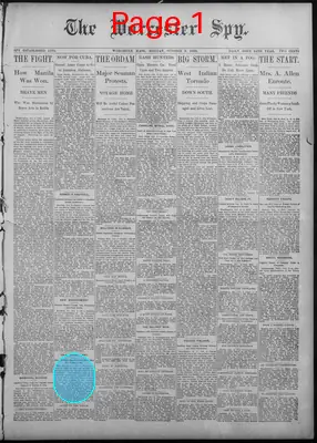 Page thumbnail for The Worcester Spy