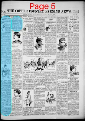Page thumbnail for The Copper Country Evening News