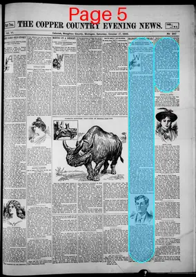Page thumbnail for The Copper Country Evening News