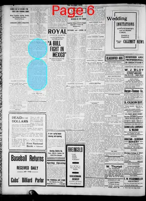 Page thumbnail for The Calumet News