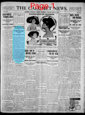 Page thumbnail for The Calumet News