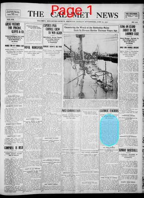 Page thumbnail for The Calumet News