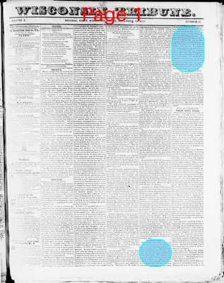 Page thumbnail for Wisconsin Tribune