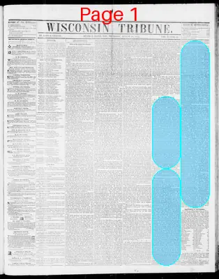 Page thumbnail for Wisconsin Tribune