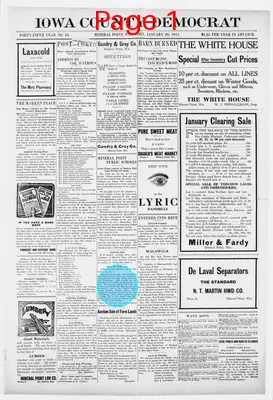 Page thumbnail for Iowa County Democrat