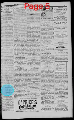 Page thumbnail for The Waco Evening News