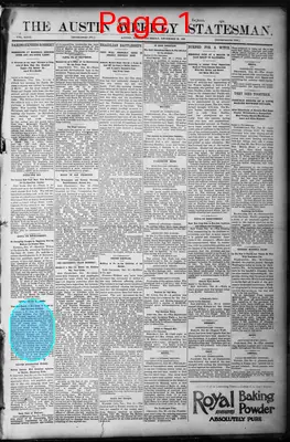 Page thumbnail for The Austin Weekly Statesman
