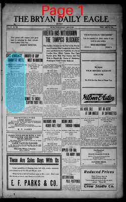 Page thumbnail for Bryan Daily Eagle And Pilot