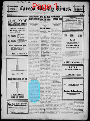 Page thumbnail for Laredo Weekly Times
