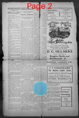 Page thumbnail for Shiner Gazette