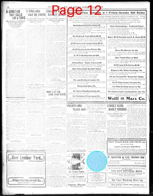 Page thumbnail for The San Antonio Light