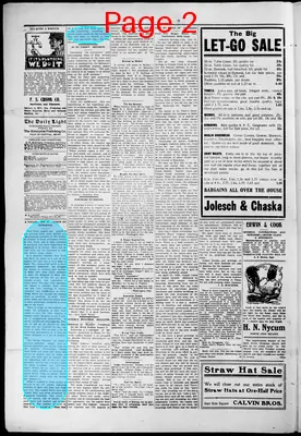 Page thumbnail for The Waxahachie Daily Light