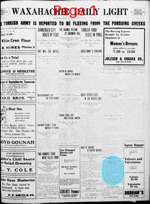Page thumbnail for The Waxahachie Daily Light